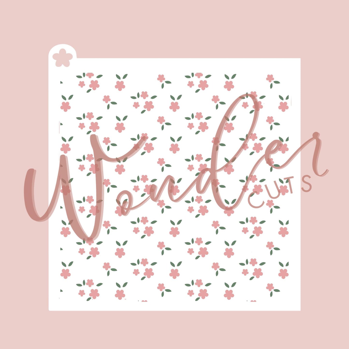 Delicate Florals Layered Stencil- Cookie Decorating Tools - Cookie Stencil