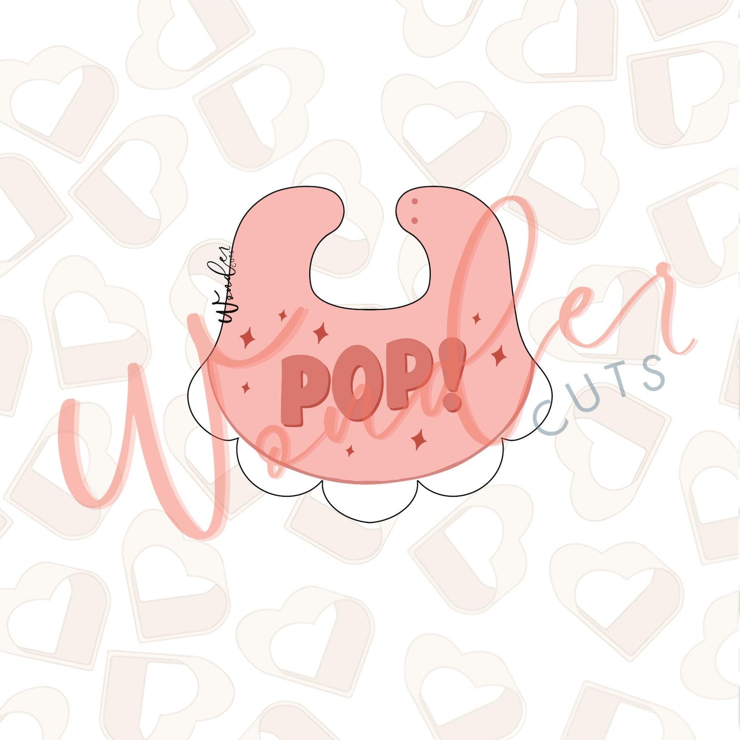 Scalloped Bib 3 Cookie Cutter
