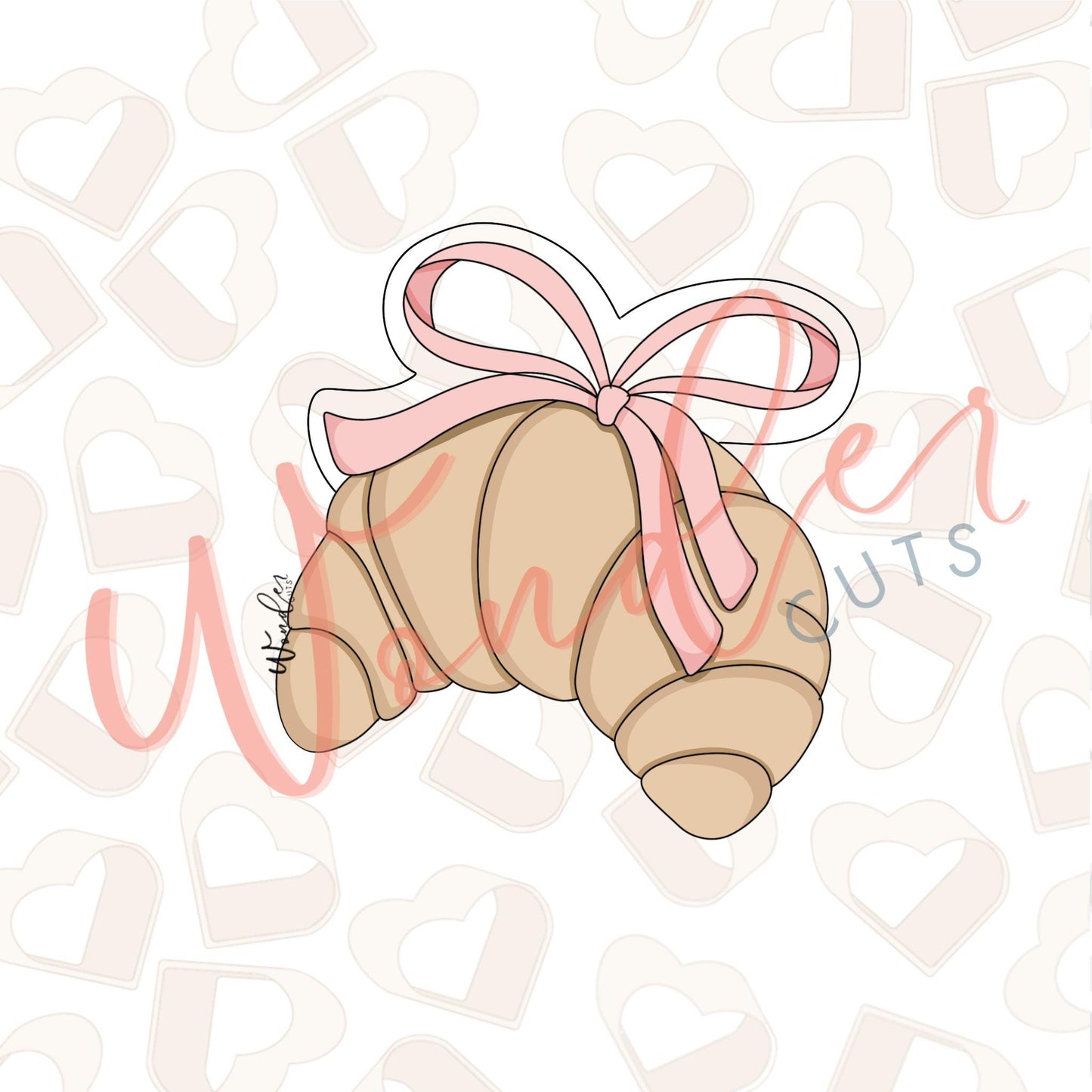 Bow Croissant Cookie Cutter