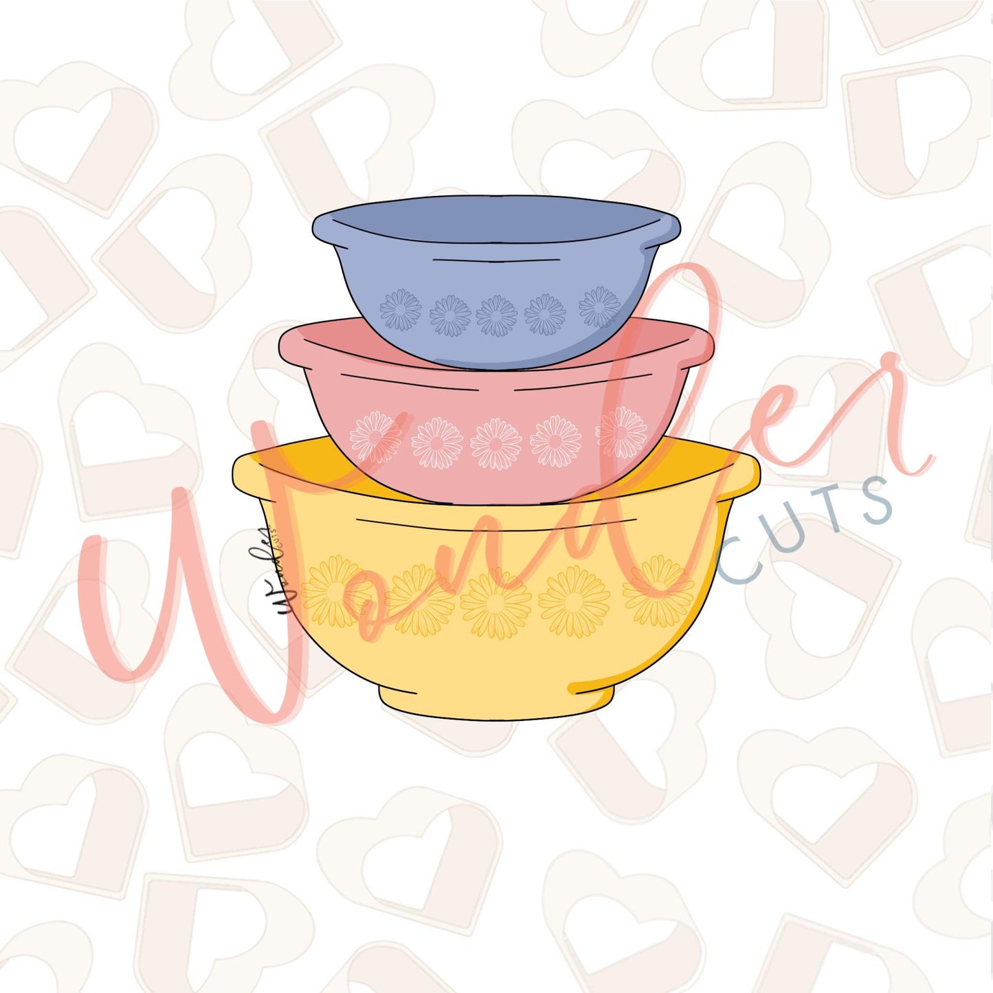 Vintage Bowls Cookie Cutter