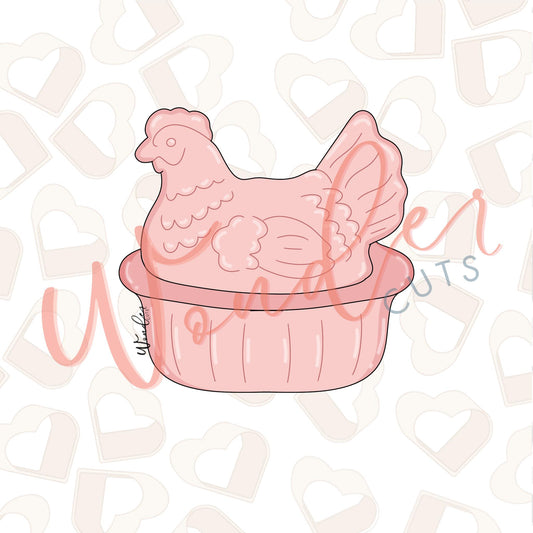 Hen on a Nest Cookie Cutter