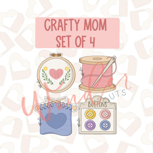 Crafty Mom Cookie Cutters Set of 4