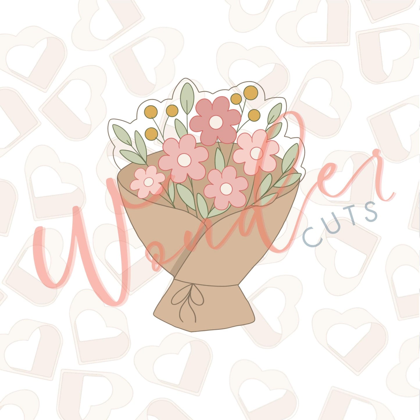 Wrapped Bouquet Cookie Cutter