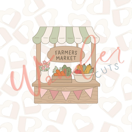 Farmer's Market Stand Cookie Cutter
