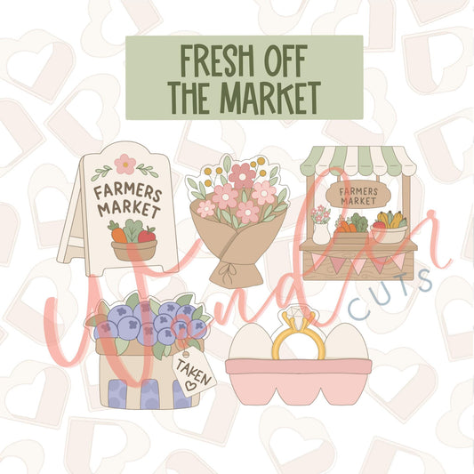 Fresh Off The Market Cookie Cutter Set of 5
