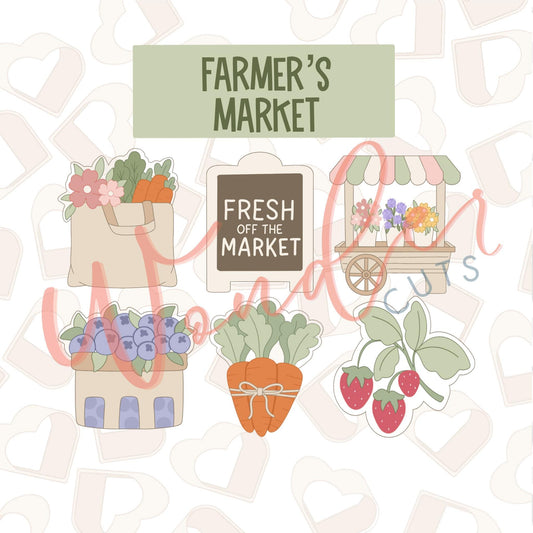 Farmer's Market Cookie Cutter Set of 6