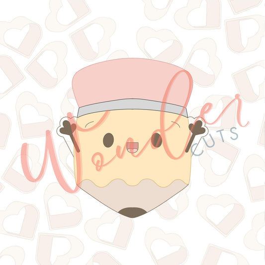Happy Pencil Cookie Cutter