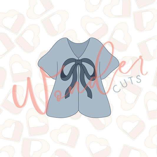 Bow Grad Gown Cookie Cutter