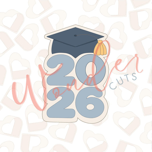 Grad Cap 2026 Cookie Cutter