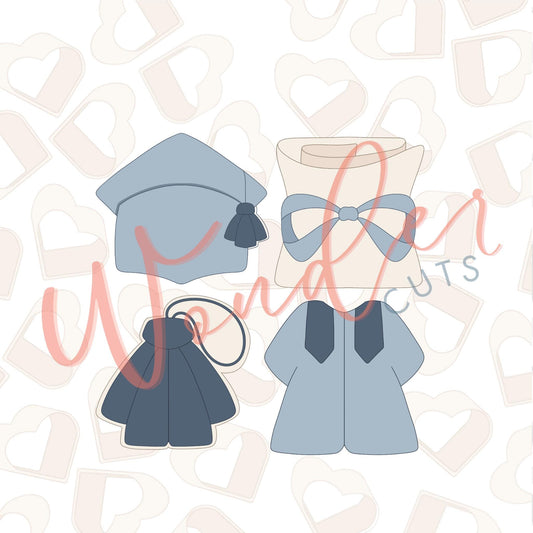 2026 Graduation Basics Set of 4 Cookie Cutter