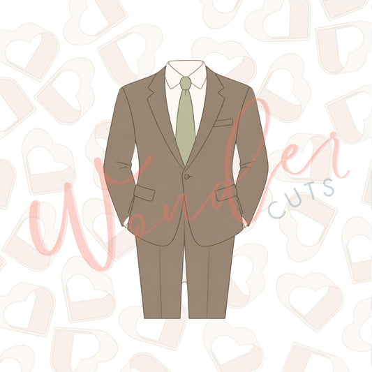 Groom Suit Cookie Cutter