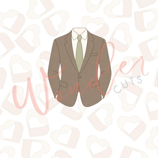 Groom Suit Jacket Cookie Cutter