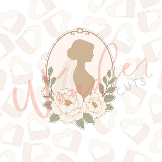 Bridal Plaque Cookie Cutter