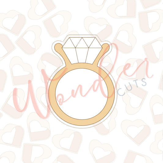 Simple Wedding Ring Cookie Cutter