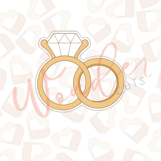 Wedding Rings Cookie Cutter