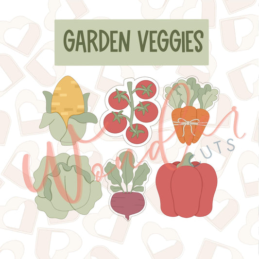 Garden Veggies Cookie Cutter Set of 6