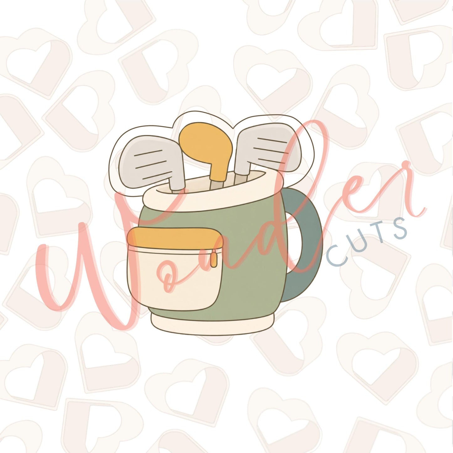 Golf Bag Cookie Cutter