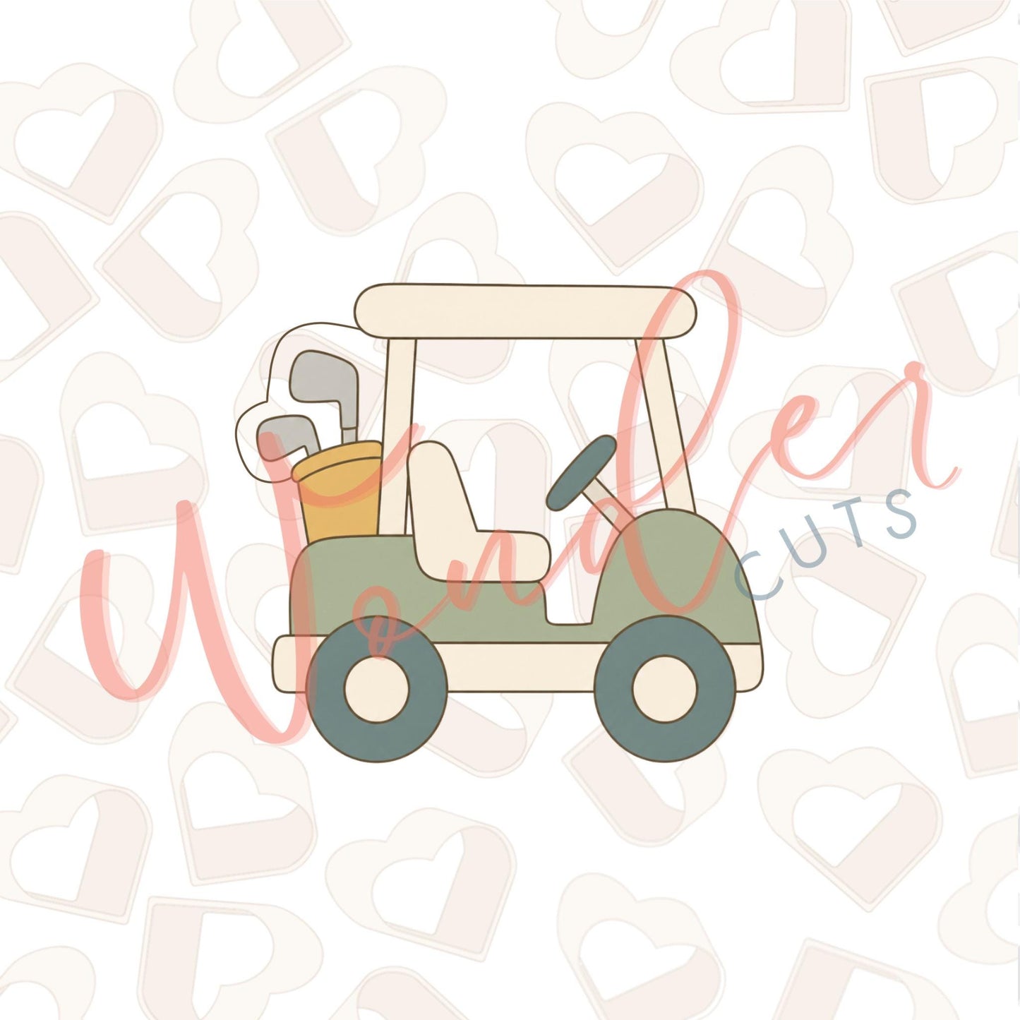 Golf Cart Cookie Cutter