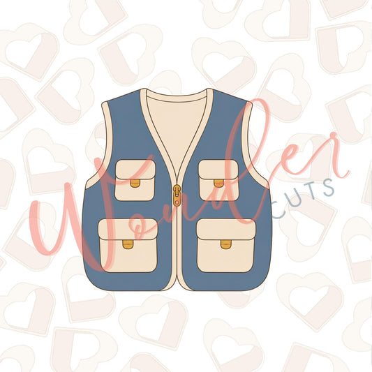 Fishing Vest Cookie Cutter
