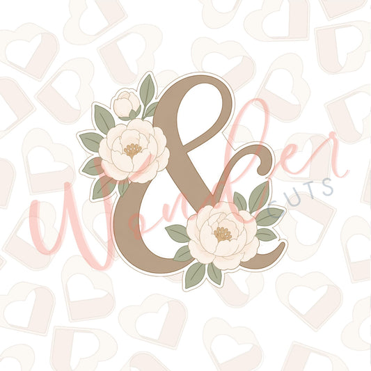 Floral Ampersand Cookie Cutter