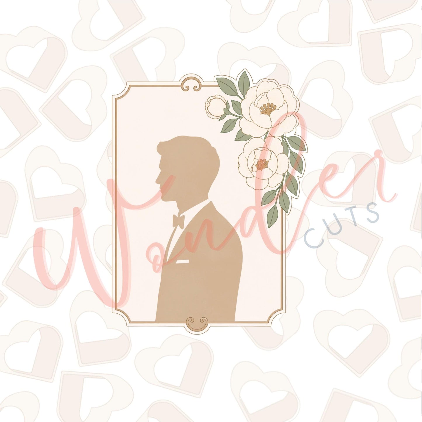 Groom Plaque Cookie Cutter