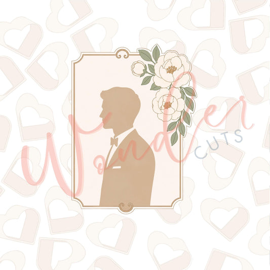 Groom Plaque Cookie Cutter