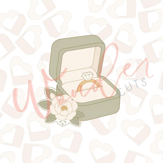 Floral Ring Box Cookie Cutter