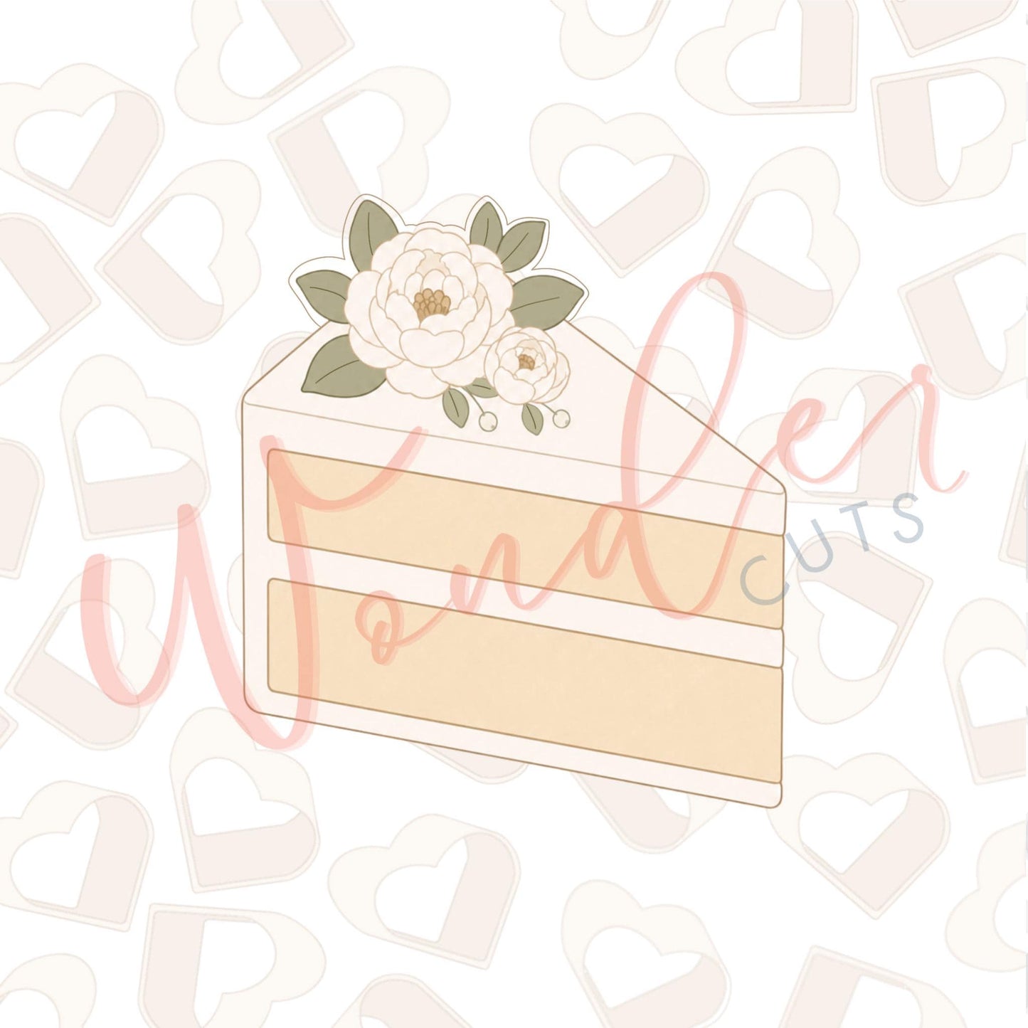 Wedding Cake Slice Cookie Cutter