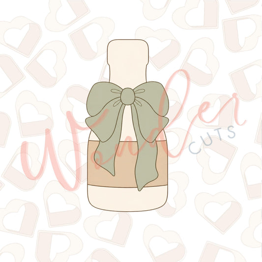 Bow Champagne Cookie Cutter