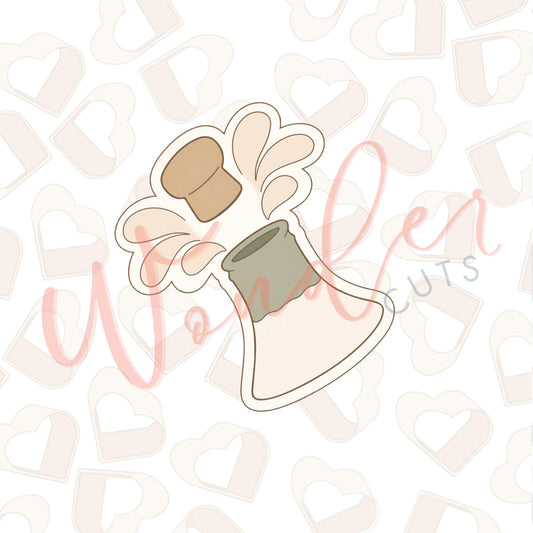 Popping Champagne Cookie Cutter