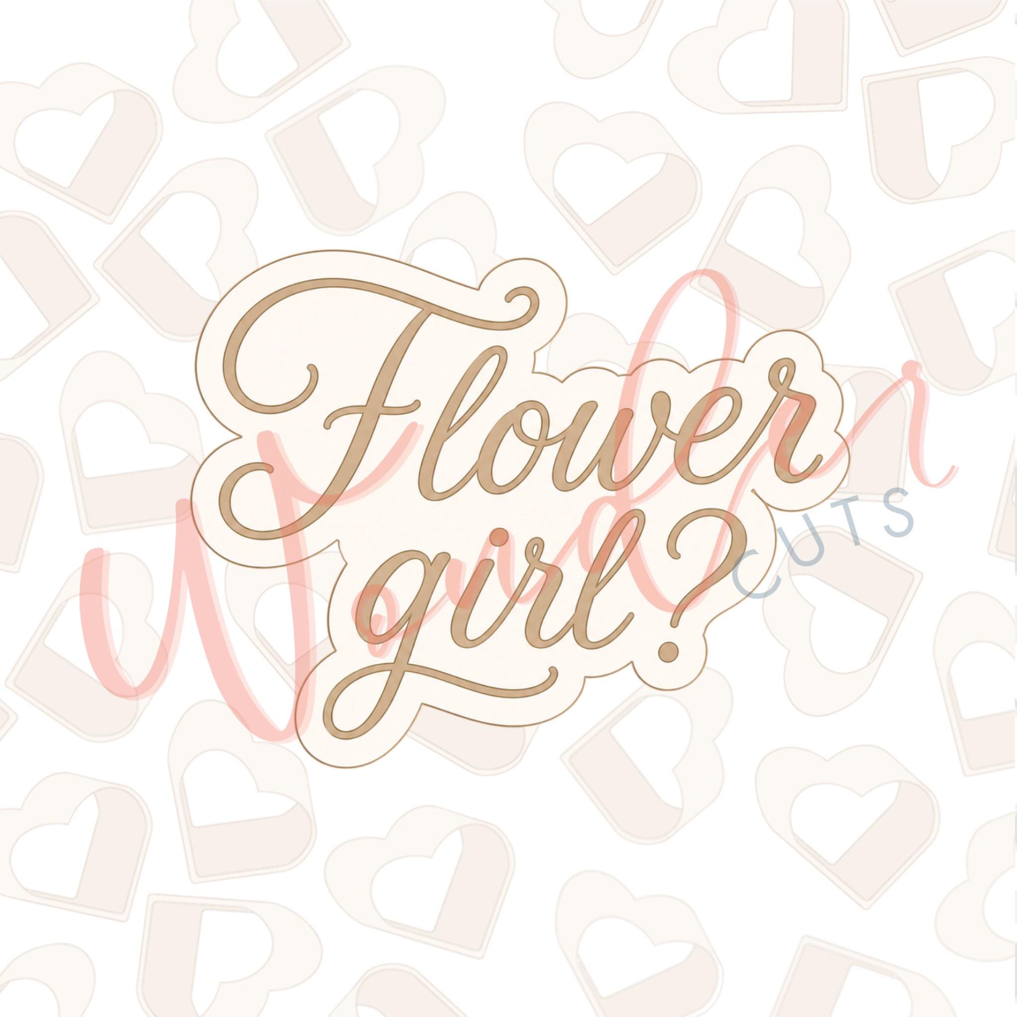 Flower Girl Cookie Cutter – WonderCutsCookieCutters
