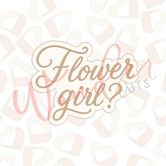 Flower Girl Cookie Cutter