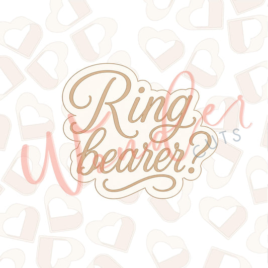 Ring Bearer Cookie Cutter
