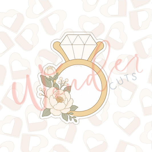 Peony Ring Cookie Cutter
