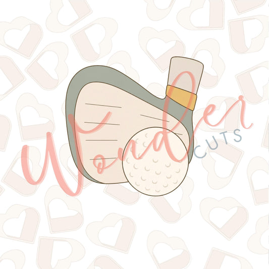Putter and Ball Cookie Cutter