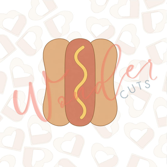 Chubby Hotdog Cookie Cutter