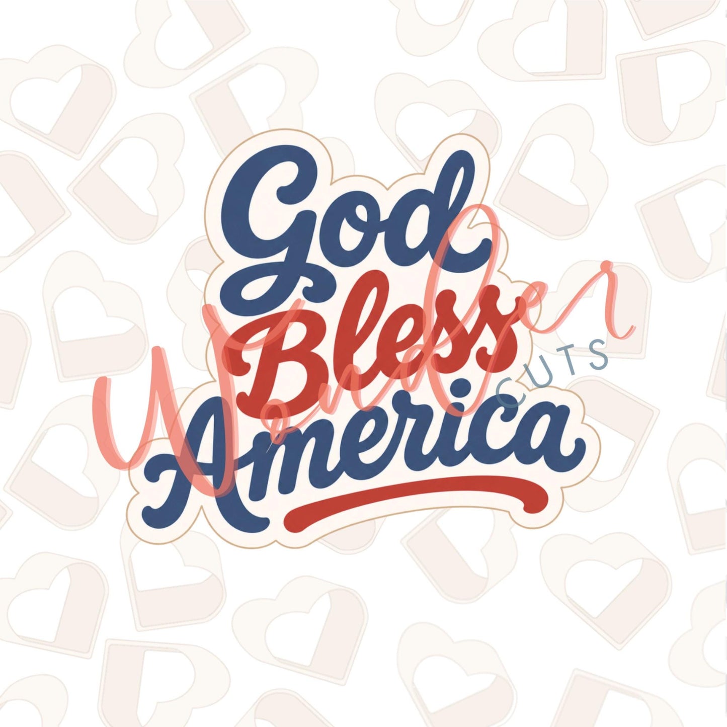 God Bless America Cookie Cutter