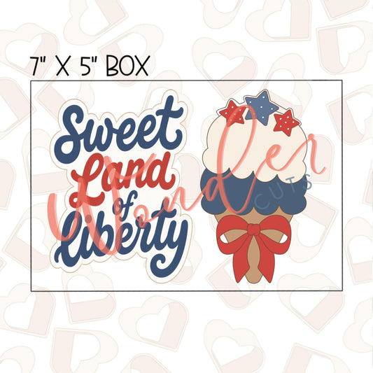 Sweet Land of Liberty Set of 2 Cookie Cutter