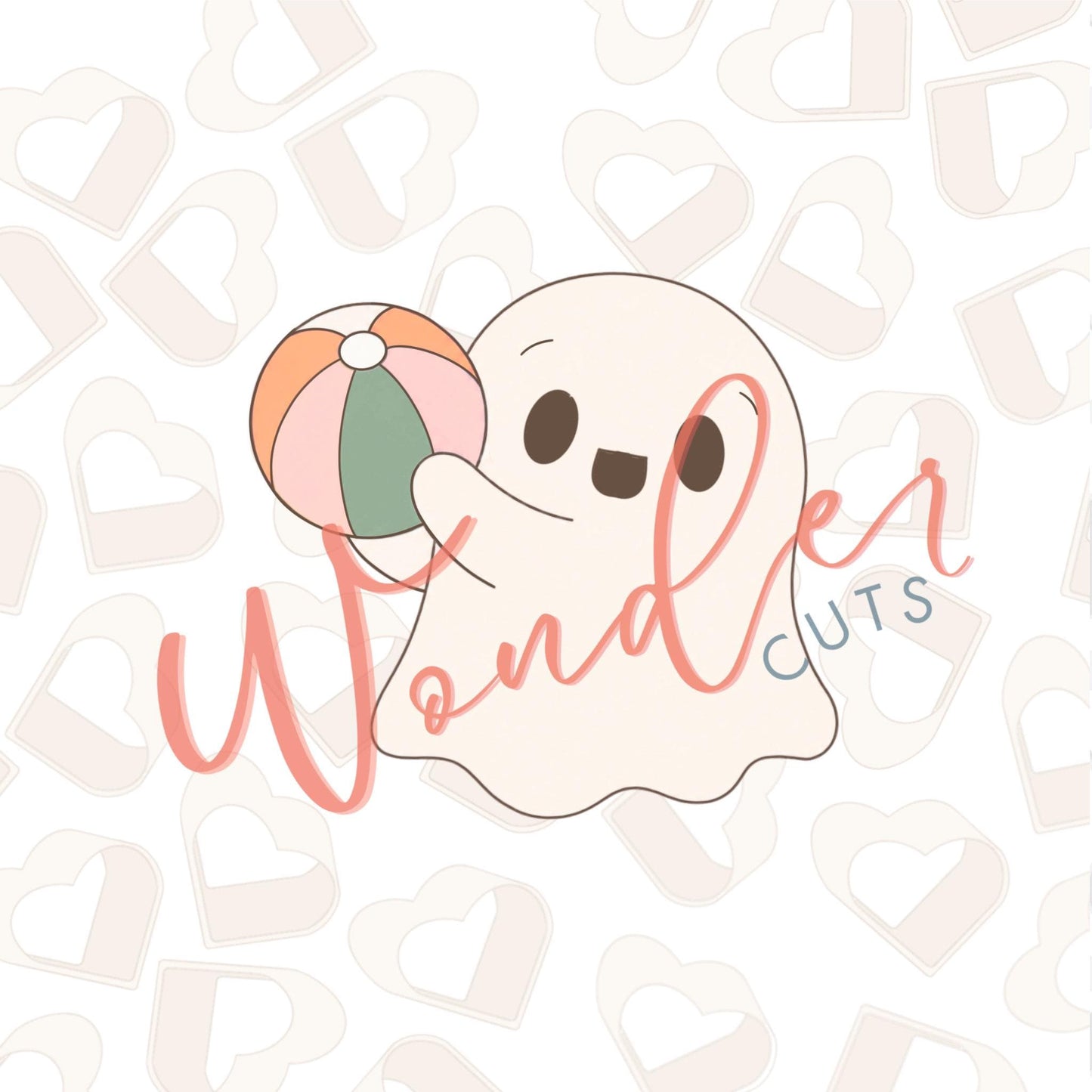 Beachball Ghost Cookie Cutter