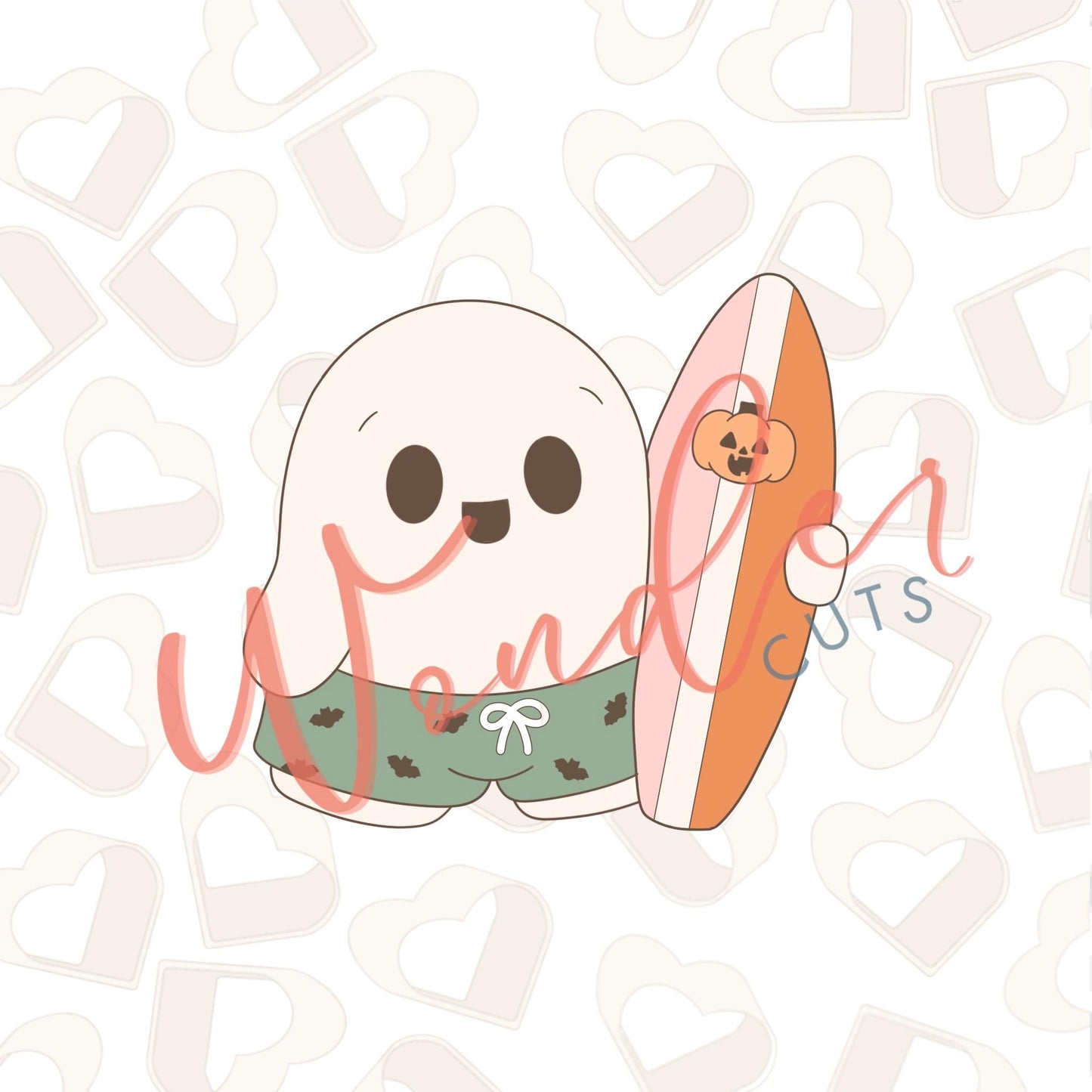 Surf Ghost Cookie Cutter