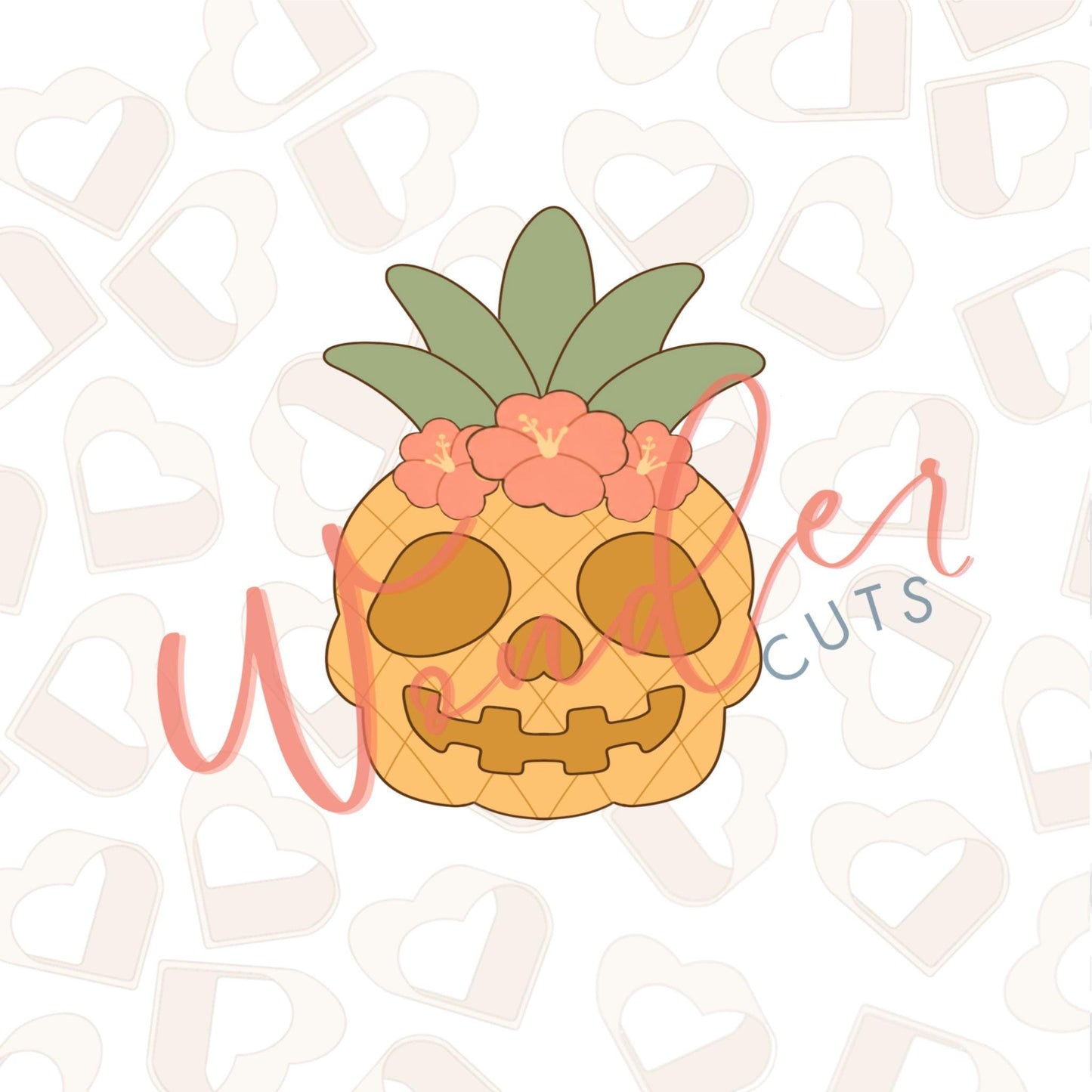 Skull Pineapple Cookie Cutter