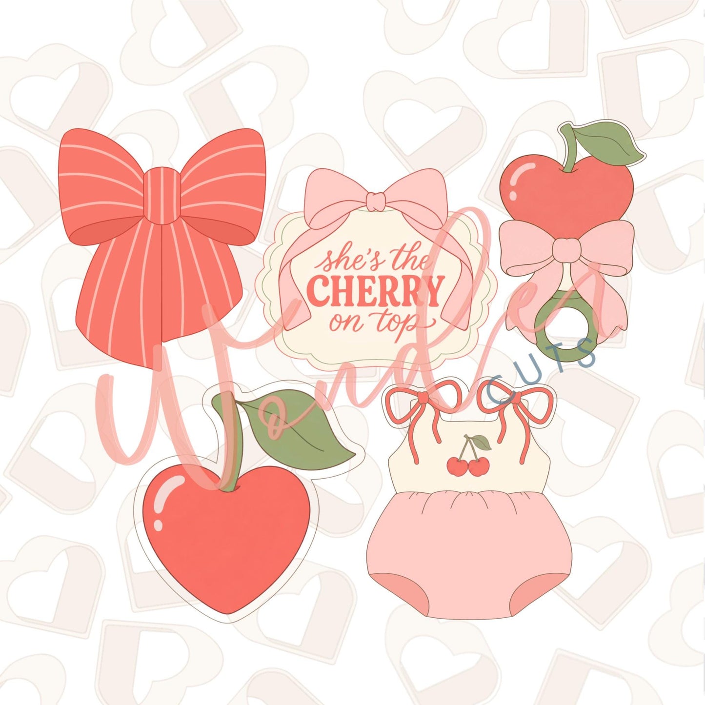 Cherry Sweet Baby Set of 5 Cookie Cutter