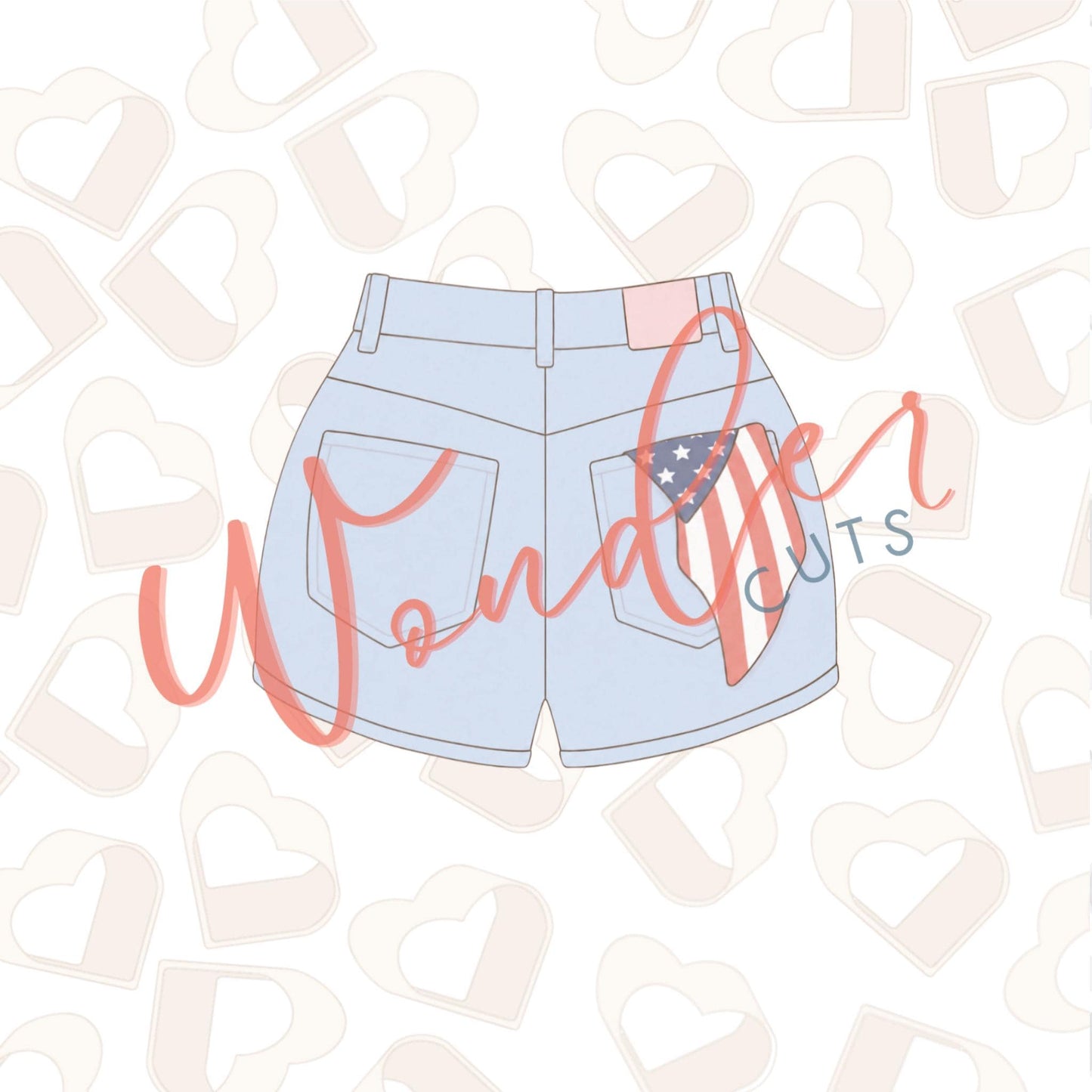 Girly Jean Shorts Cookie Cutter