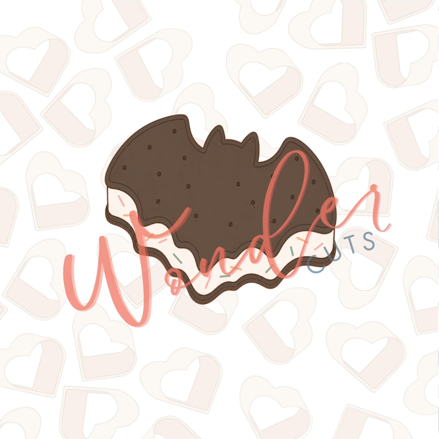 Bat Ice Cream Sandwich Cookie Cutter