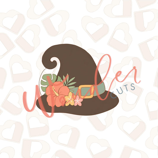 Luau Witch Hat Cookie Cutter