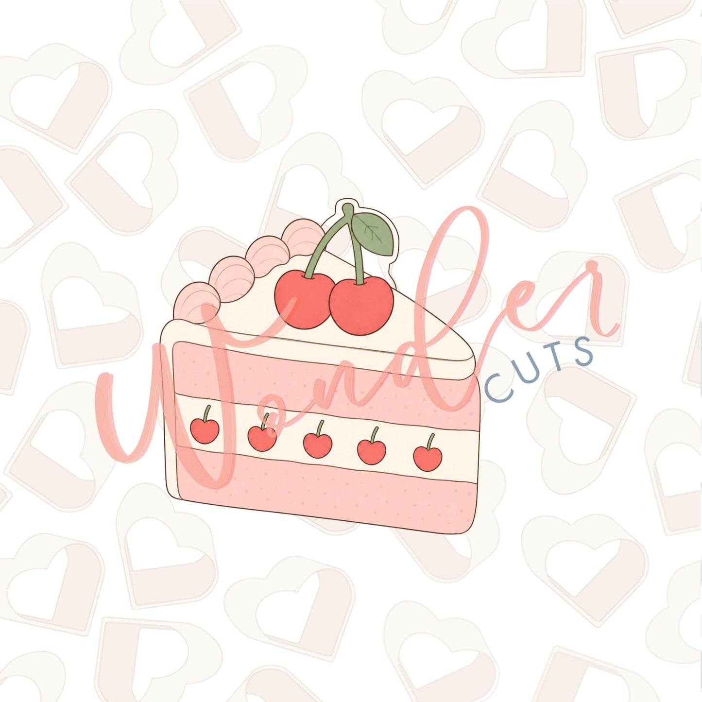 Cherry Cake Slice Cookie Cutter