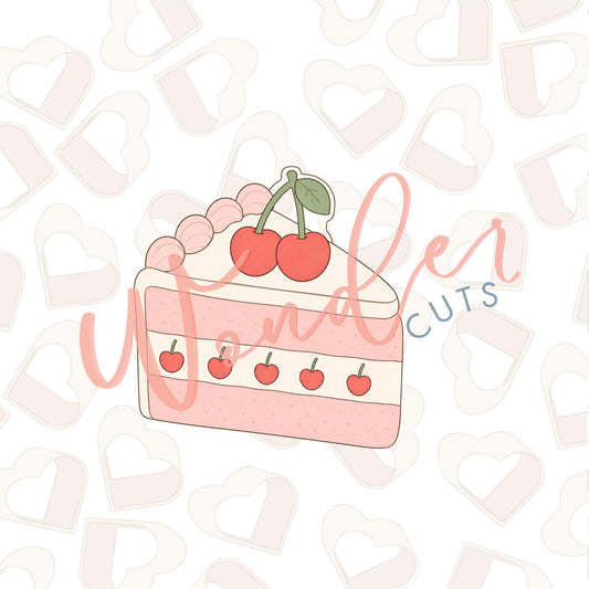Cherry Cake Slice Cookie Cutter