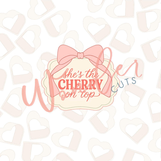 Bow Plaque Cookie Cutter