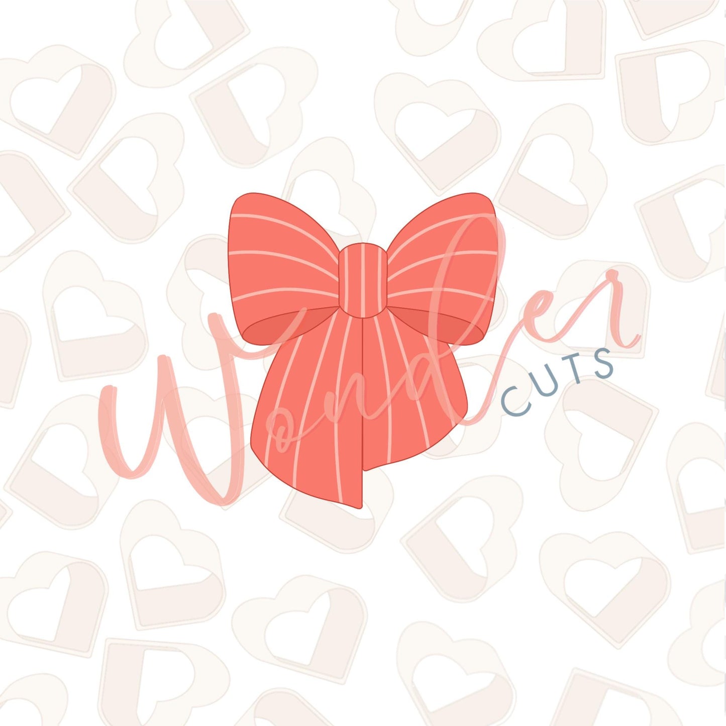 Striped Bow Cookie Cutter