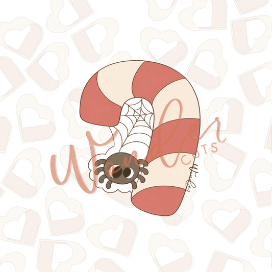Spider Candy Cane Cookie Cutter